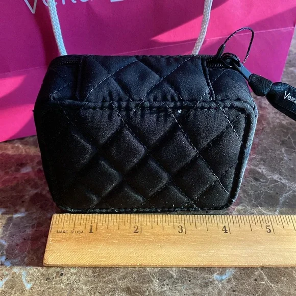 Vera Bradley (8-Days) Travel Pill Case, Solid Black, New w/ Tag attached - Picture 3 of 9